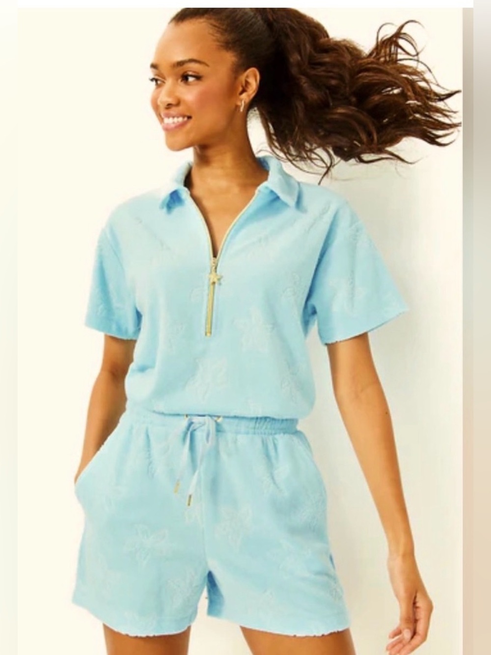 Lilly Pulitzer Katerini Romper “Seaing Stars”
